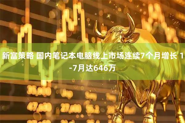 新富策略 国内笔记本电脑线上市场连续7个月增长 1-7月达646万